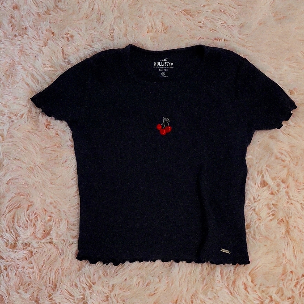 Cherry design baby tee